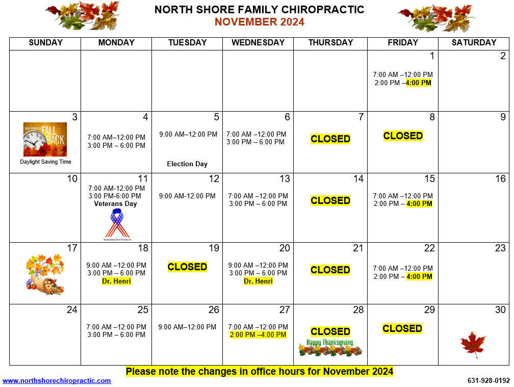 North Shore Calendar